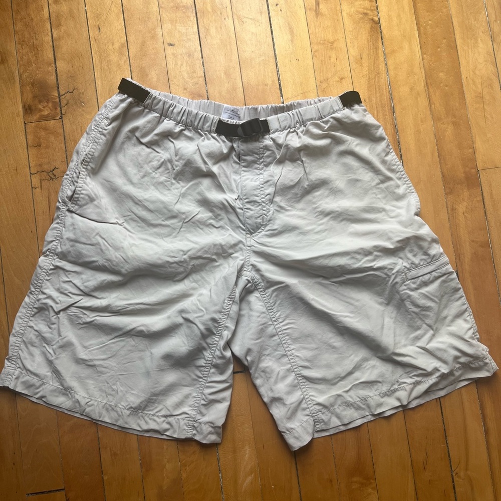 Patagonia Beige Cargo Shorts with Elastic Waistband